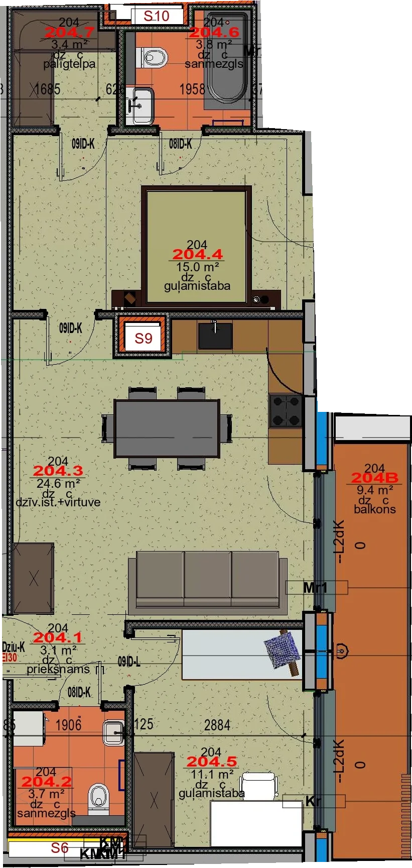 Apartment 204