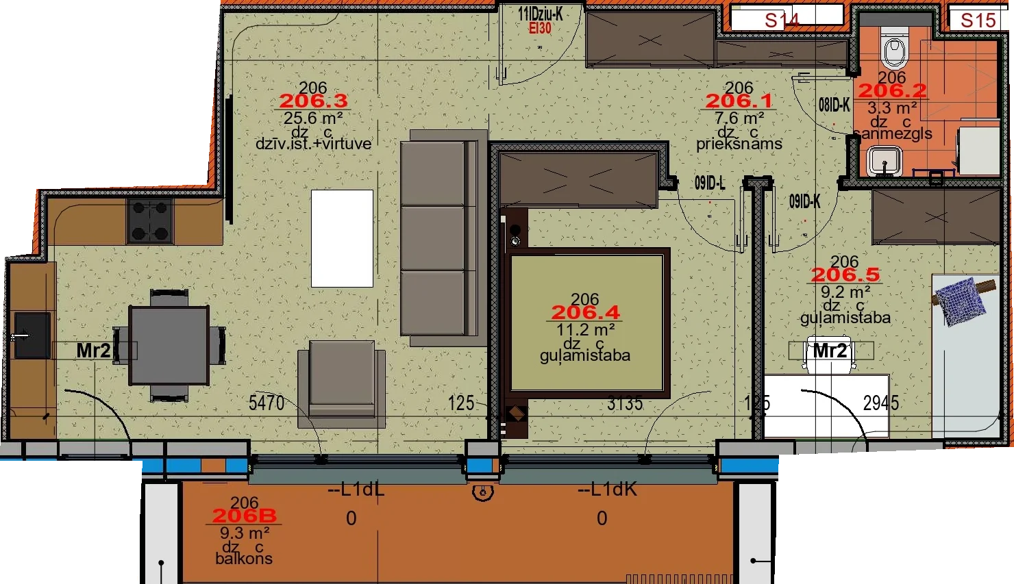 Apartment 206