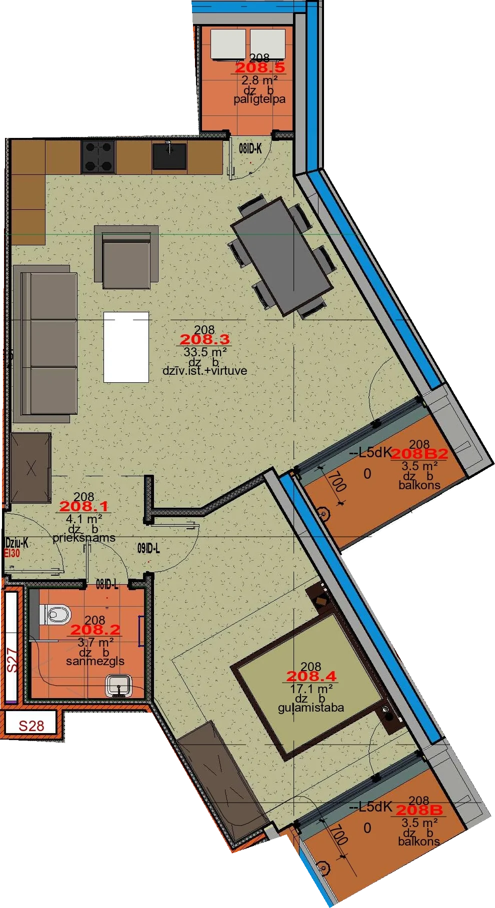 Apartment 208