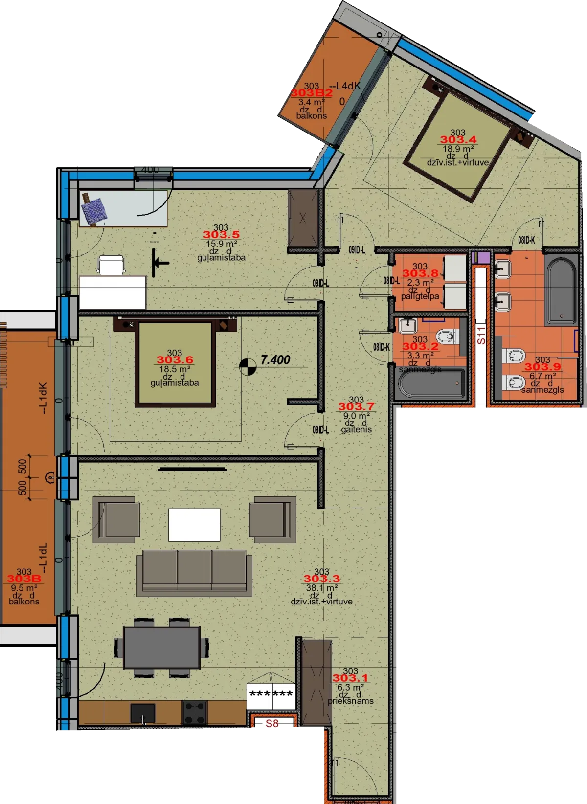 Apartment 303