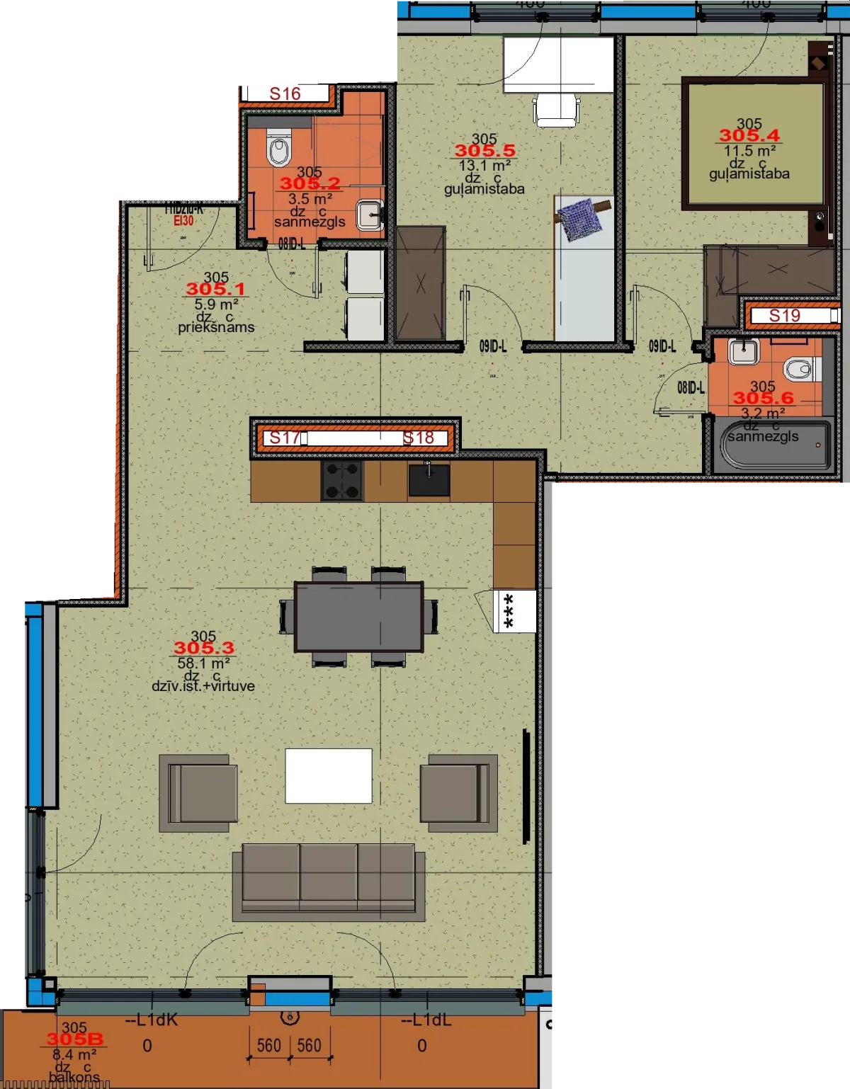 Apartment 305