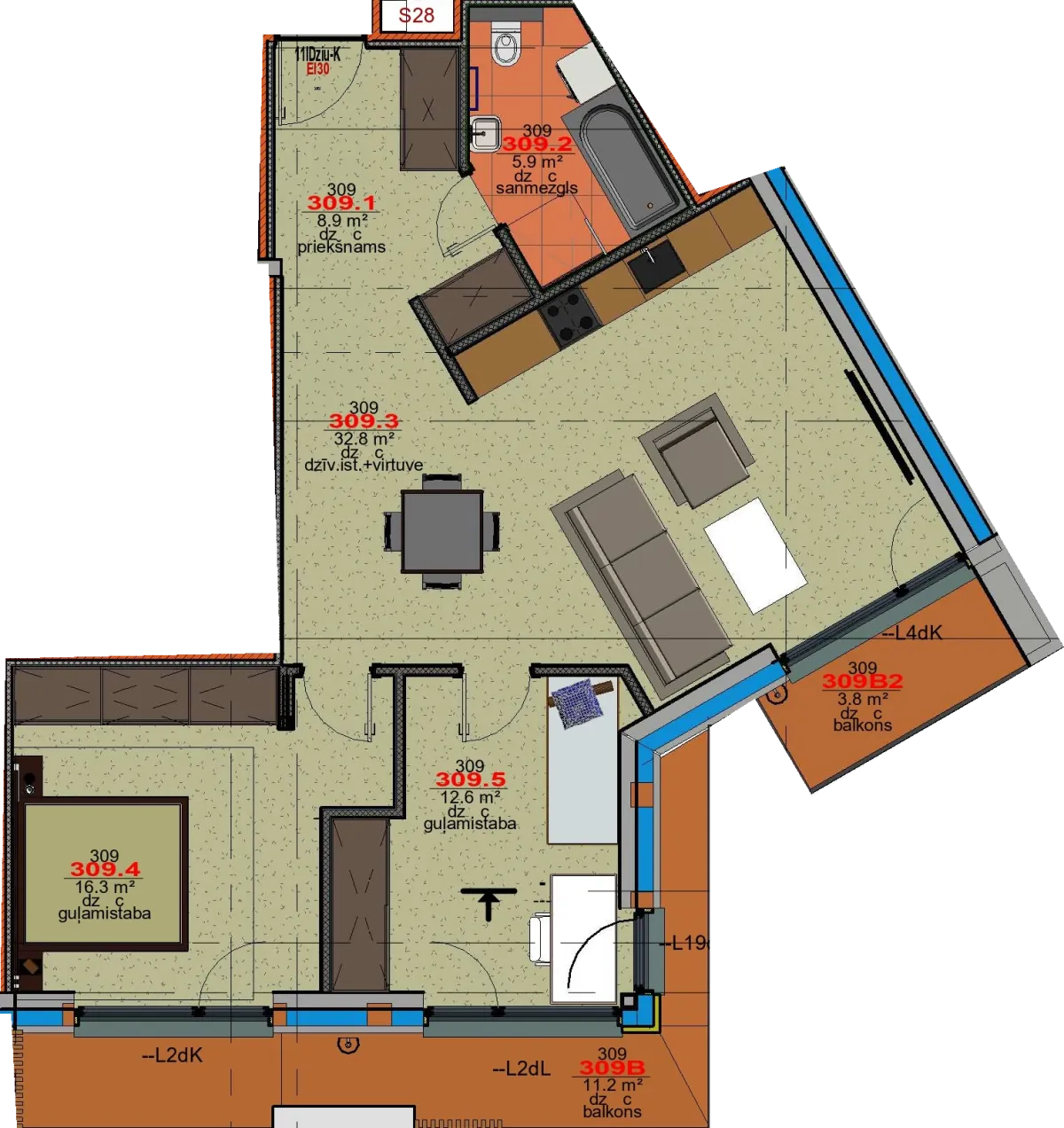 Apartment 309