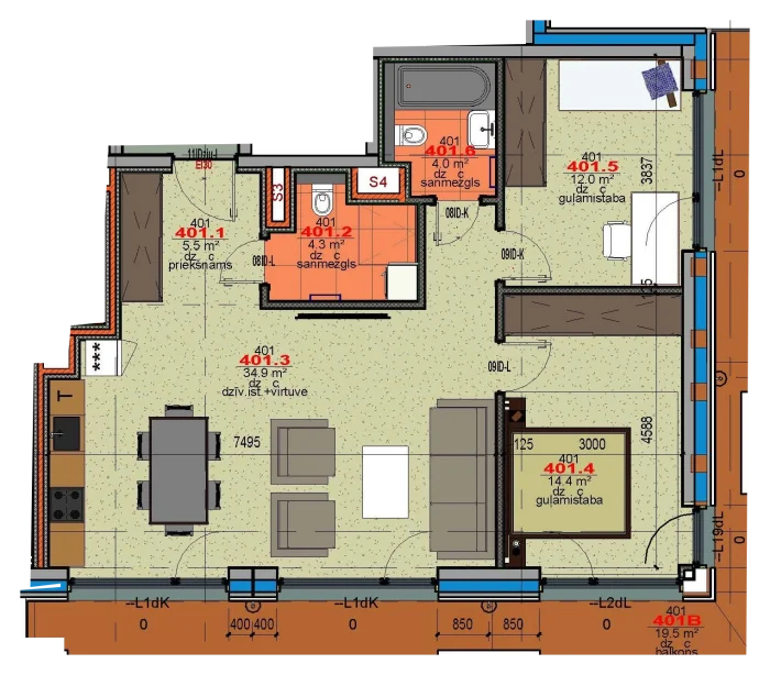 Apartment 401