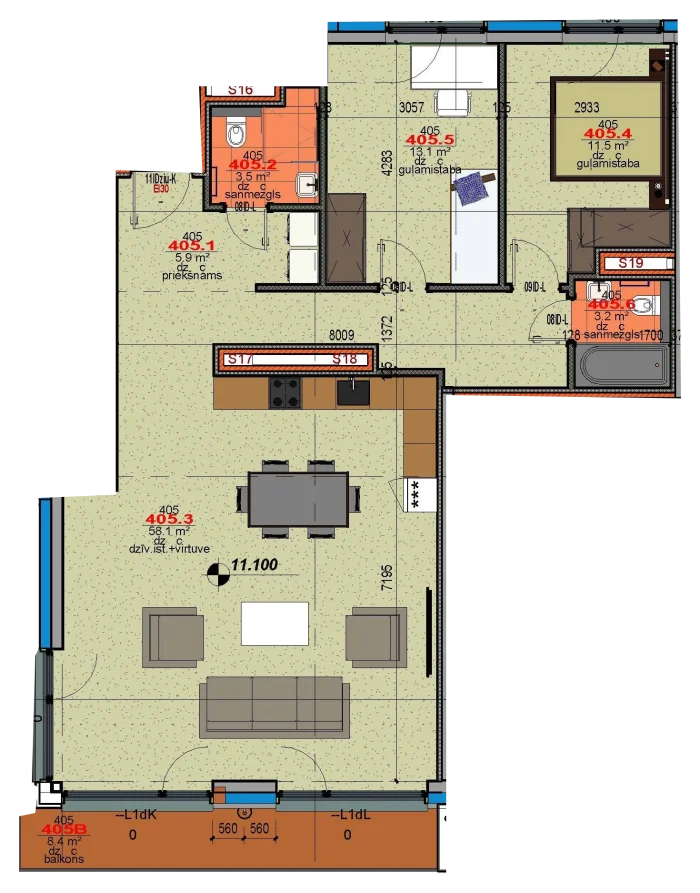 Apartment 405
