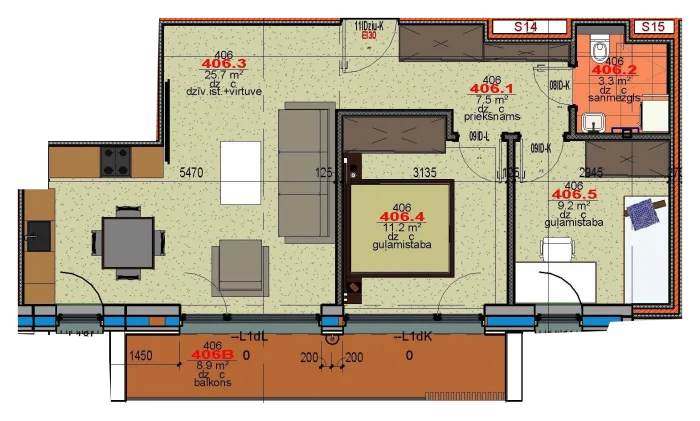 Apartment 406