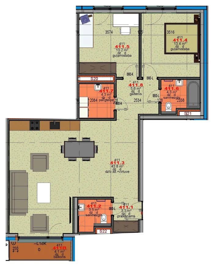 Apartment 411